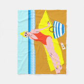 Couverture Polaire Beachy Keen - Jaune (Devant)