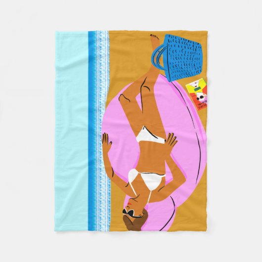 Couverture Polaire Beachy Keen - rose (Devant)