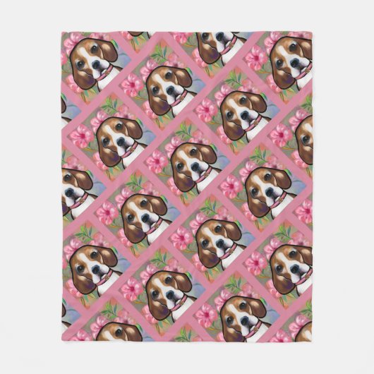 Couverture Polaire Beagle (Devant)