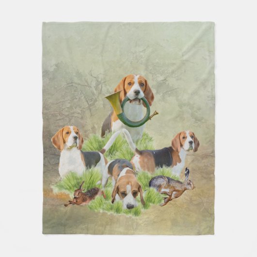 Couverture Polaire Beagle (Devant)
