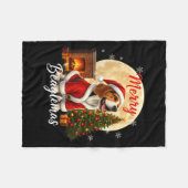 Couverture Polaire Beagle Christmas Beagle Costume Beagle Xmas Merry (Devant (Horizontal))