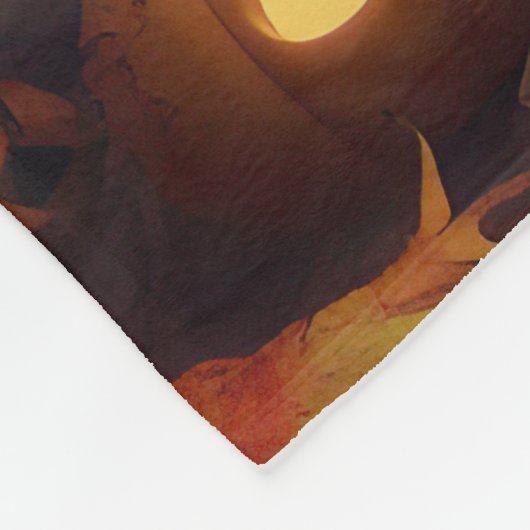 Couverture Polaire Beagle Citrouille Halloween effroi (Coin)