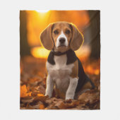 Couverture Polaire Beagle d'automne (Devant)