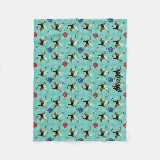 Couverture Polaire Beagle de dessin (Devant)