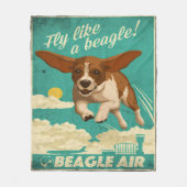 Couverture Polaire Beagle Dog Air (Devant)