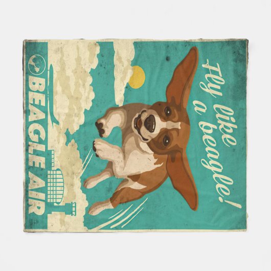Couverture Polaire Beagle Dog Air (Devant (Horizontal))