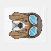 Couverture Polaire Beagle en tant que pilote avec casquette pilote (Devant (Horizontal))