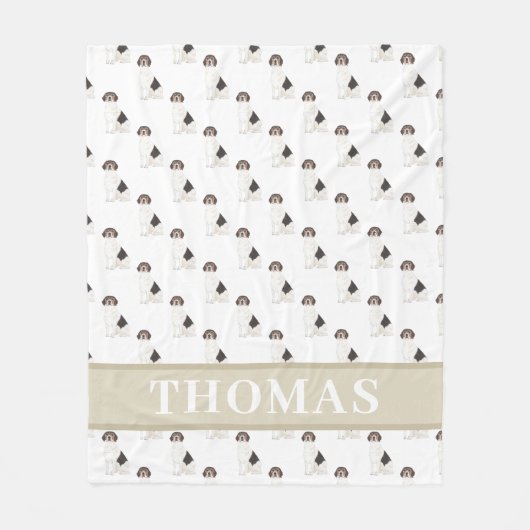 Couverture Polaire Beagle Personnalisé (Devant)