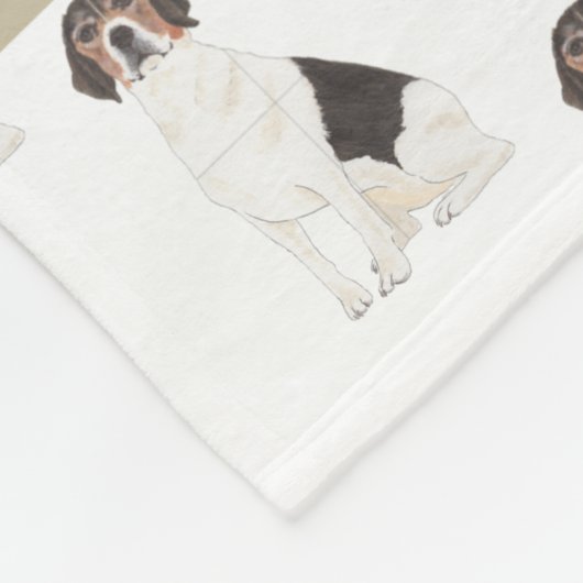 Couverture Polaire Beagle Personnalisé (Coin)