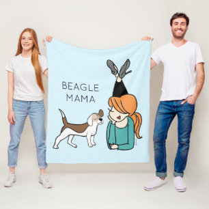 Couverture Polaire Beagle personnalisé Mama Fleece Blanket