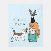Couverture Polaire Beagle personnalisé Mama Fleece Blanket (Devant)