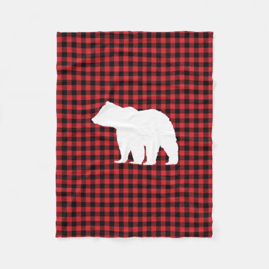 Couverture Polaire Bear Buffalo Check Mountain Living (Devant)
