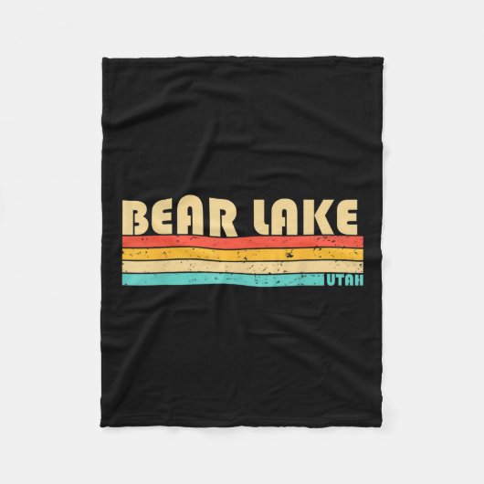 Couverture Polaire Bear Lake Utah Funny Pêche Camping été (Devant)