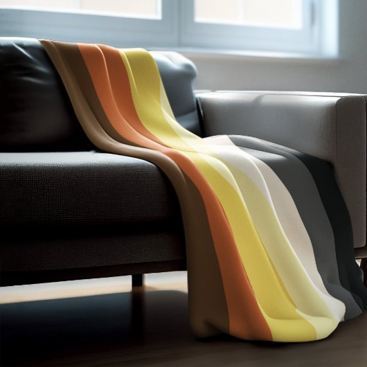 Couverture Polaire Bear Pride Stripes
