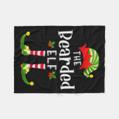 Couverture Polaire Bearded Christmas Elf Matching Pajama X-mas Party  (Devant (Horizontal))
