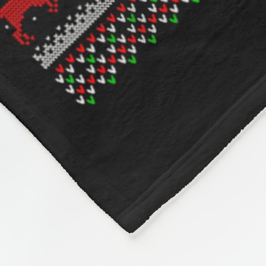 Couverture Polaire Bearded Collie Dog Ugly Christmas Sweater Holiday (Coin)