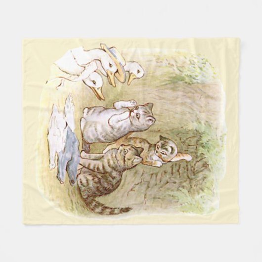 Couverture Polaire Beatrix Potter Kittens Canards (Devant (Horizontal))