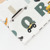 Couverture Polaire Beau Alphabet ABC Camions, Véhicules de transport (Coin)