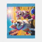 Couverture Polaire Beau animal quatre (Devant)