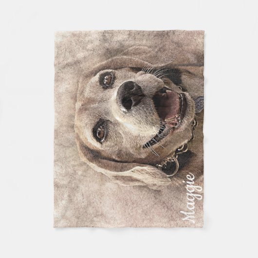 Couverture Polaire Beau Beagle (Devant)