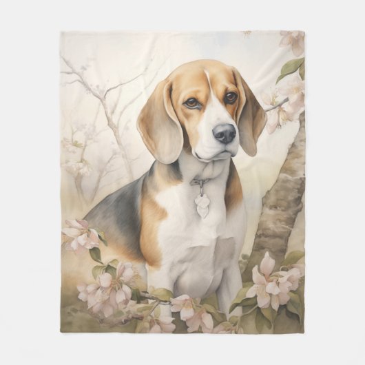 Couverture Polaire Beau Beagle (Devant)
