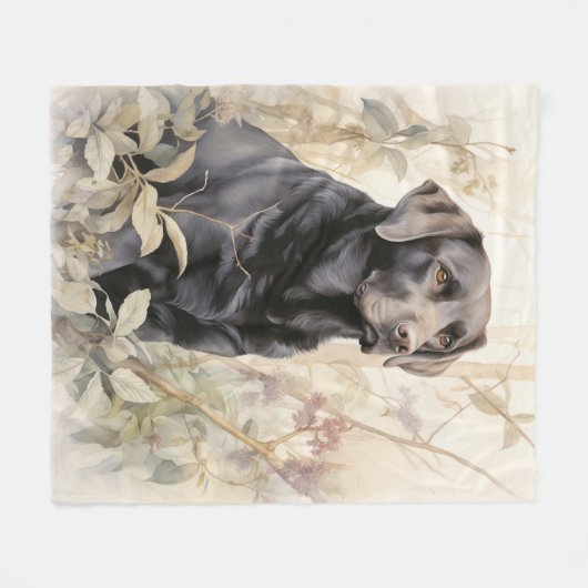 Couverture Polaire Beau Black Lab (Devant (Horizontal))