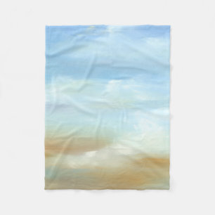 Couverture Polaire Beau ciel avec les nuages pelucheux