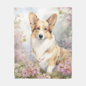 Couverture Polaire Beau Corgi (Devant)