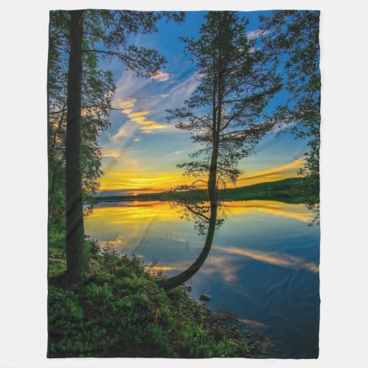 COUVERTURE POLAIRE BEAU COUCHER DE SOLEIL (Devant)