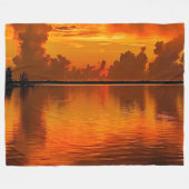 COUVERTURE POLAIRE BEAU COUCHER DE SOLEIL (Devant (Horizontal))