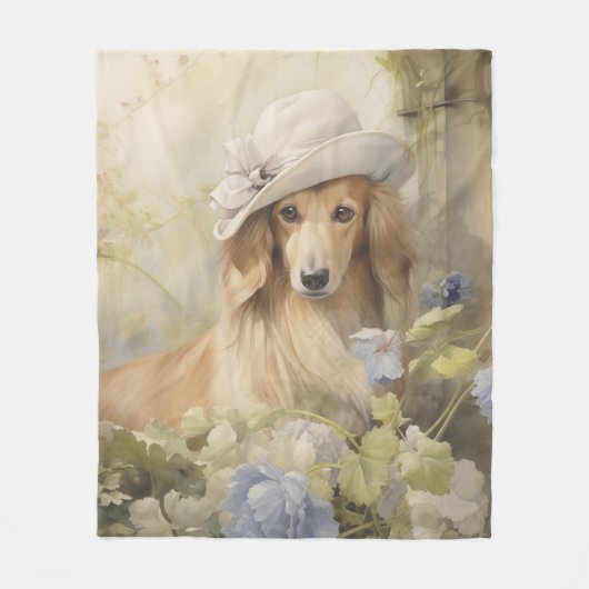 Couverture Polaire Beau Dachshund (Devant)