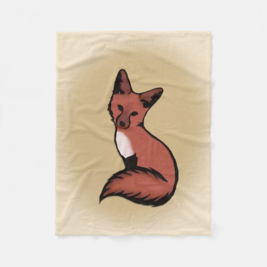 Couverture Polaire Beau Fox rouge (Devant)