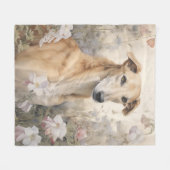 Couverture Polaire Beau Greyhound (Devant (Horizontal))