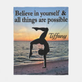 COUVERTURE POLAIRE BEAU GYMNASTICS PERSONNALISÉ FLEECE BLANKET (Devant)