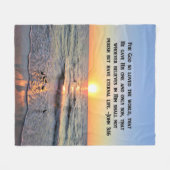 COUVERTURE POLAIRE BEAU JOHN 3:16 FLEECE BLANKET (Devant (Horizontal))