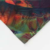 Couverture Polaire Beau kaléidoscope à fleurs multicolores motif (Coin)