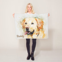 Beau Labrador jaune abstrait