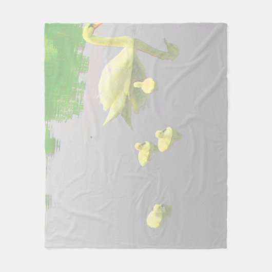 Couverture Polaire Beau Lac des Cygnes (Devant)