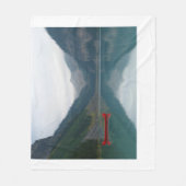 Couverture Polaire Beau Lac paisible Canot en canot rouge (Devant)