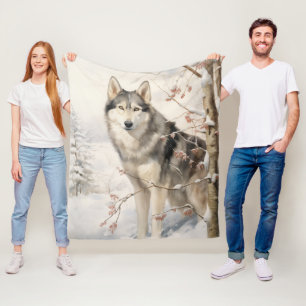 Couverture Polaire Beau Malamute