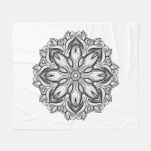 Couverture Polaire Beau mandala (Devant (Horizontal))