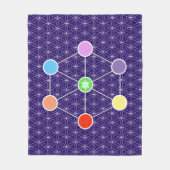 Couverture Polaire Beau Métatron's Cube (Devant)