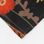 Couverture Polaire Beau motif de fleurs de prairie fleurie (Coin)