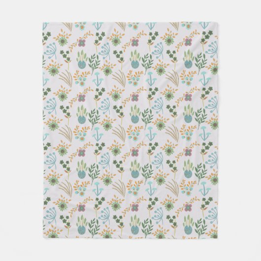 Couverture Polaire Beau Motif de printemps (Devant)