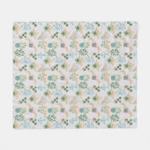 Couverture Polaire Beau Motif de printemps (Devant (Horizontal))