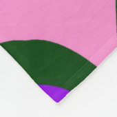 Couverture Polaire Beau motif de teinte violet rose bébé monogramme (Coin)