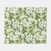 Couverture Polaire Beau motif floral classique (Devant (Horizontal))