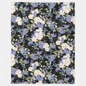 Couverture Polaire Beau motif floral Lilac Rose Foliage (Devant)