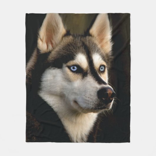 Couverture Polaire Beau Oreiller Husky Lrow (Devant)