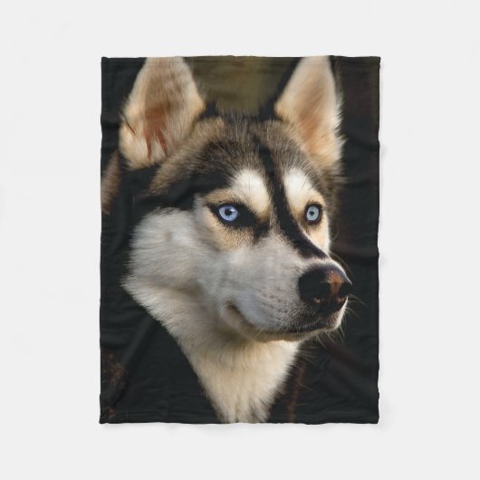 Couverture Polaire Beau Oreiller Husky Lrow (Devant)
